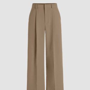 Cider High Waist Pleated Wide Leg Pants